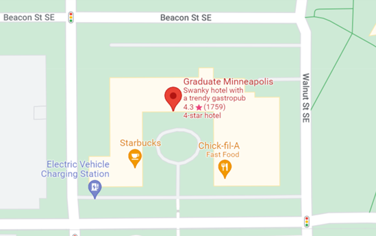 Graduate Hotel Map