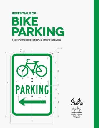 Bike parking sign. 